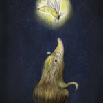 Muldvarp og ildflue PLAKAT   A3