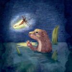 Odder og ildflue PLAKAT   A3